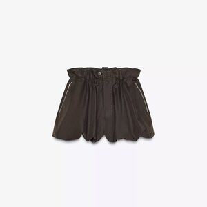 Zara Chocolate Brown BALLOON SHORTS‎ ZW COLLECTION